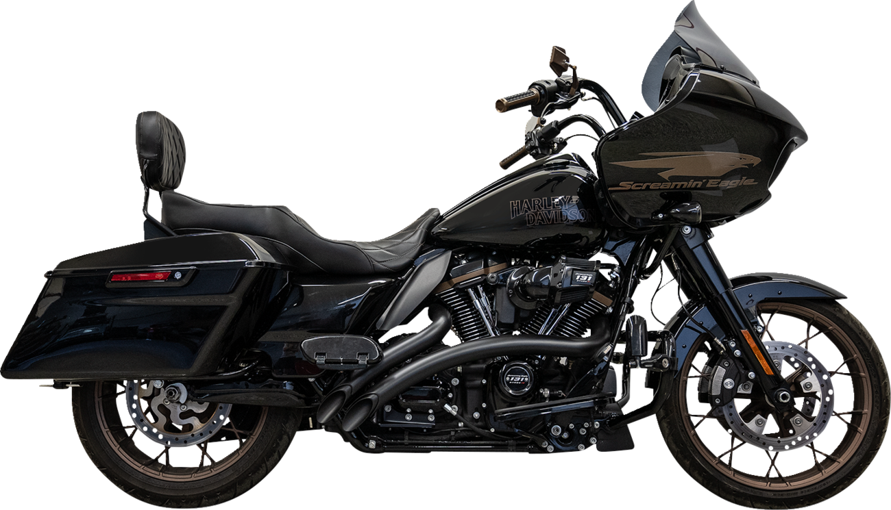 Bassani 2-2 Radial Black Exhaust System fits 2019-2023 Harley Touring FLTR FLHX