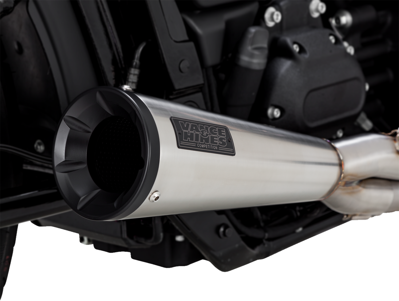 Vance & Hines 2-1 Upsweep Brushed Exhaust for 2018-2024 Harley Softail 27323