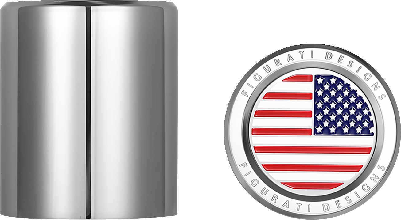 Figurati Designs American Flag Docking Hardware Covers for Harley Davidson