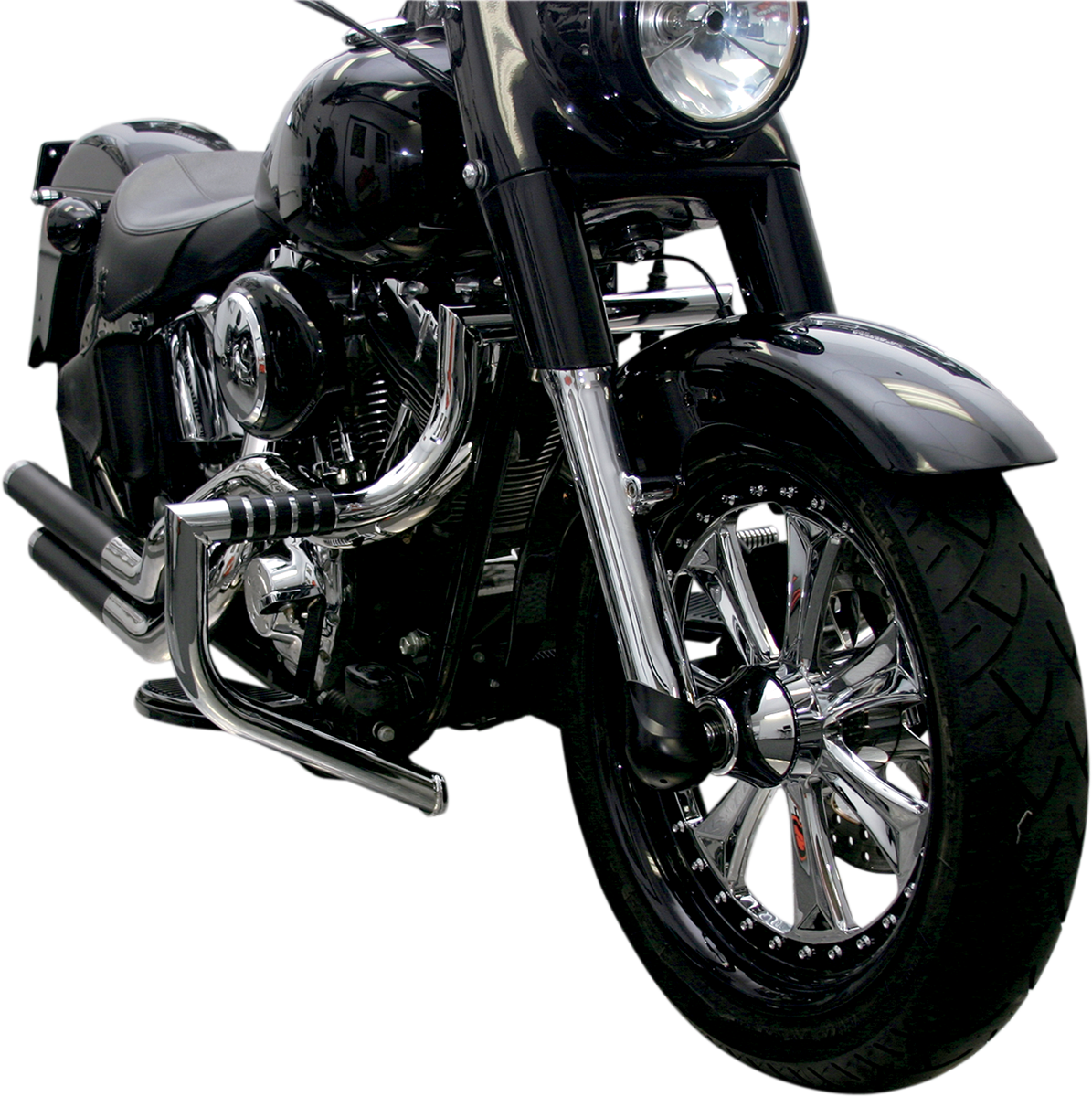Lindby Magnumbar 1-1/2" Highway Bar Engine Guard 00-17 Harley Softail FLST FLSTN