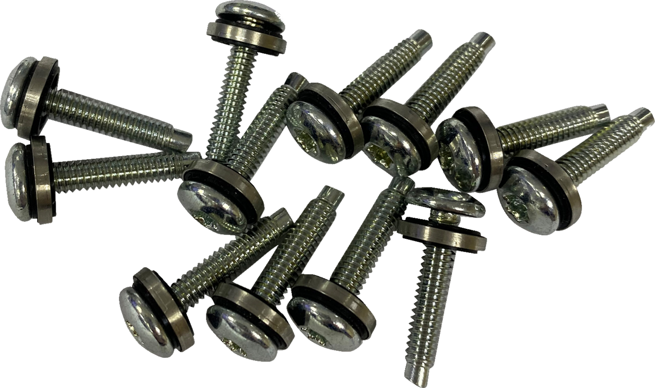 Drag Specialties 12 Pack Fuel Pump Top Plate Zinc Screws 2004-2017 Harley Dyna