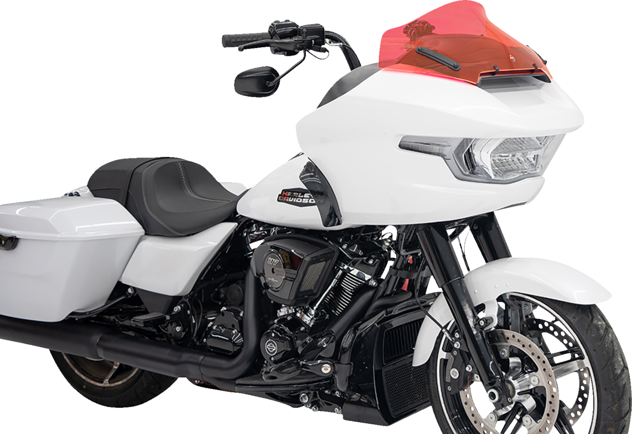 Klock Werks Kolor Flare 10" Pink Ice Windshield for 2023-2025 Harley Road Glide