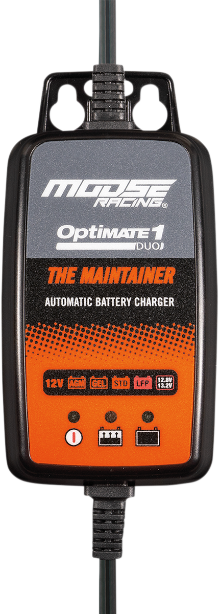 Moose Optimate 1 Duo Battery Charger Tender Maintainer 12V Motorcycle ATV UTV