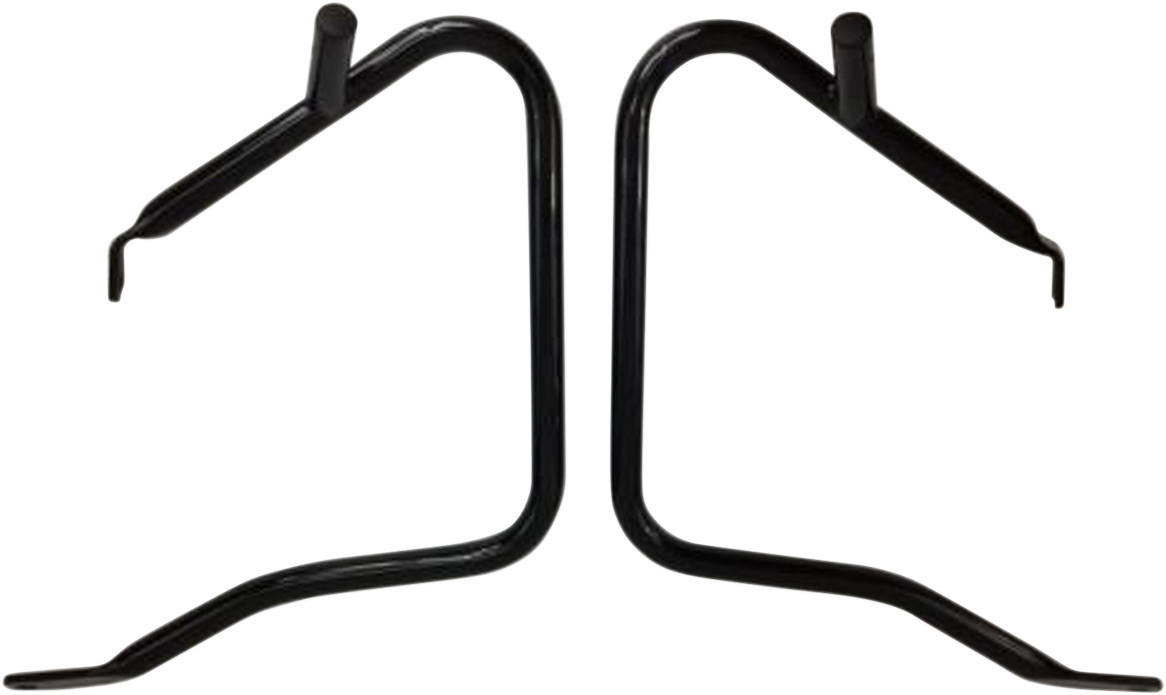 Drag Specialties Black Saddlebag Protector Guards 2014-2024 Harley Touring