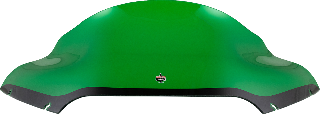 Klock Werks Kolor Flare 9" Green Windshield for 2015-2023 Harley Road Glide FLTR