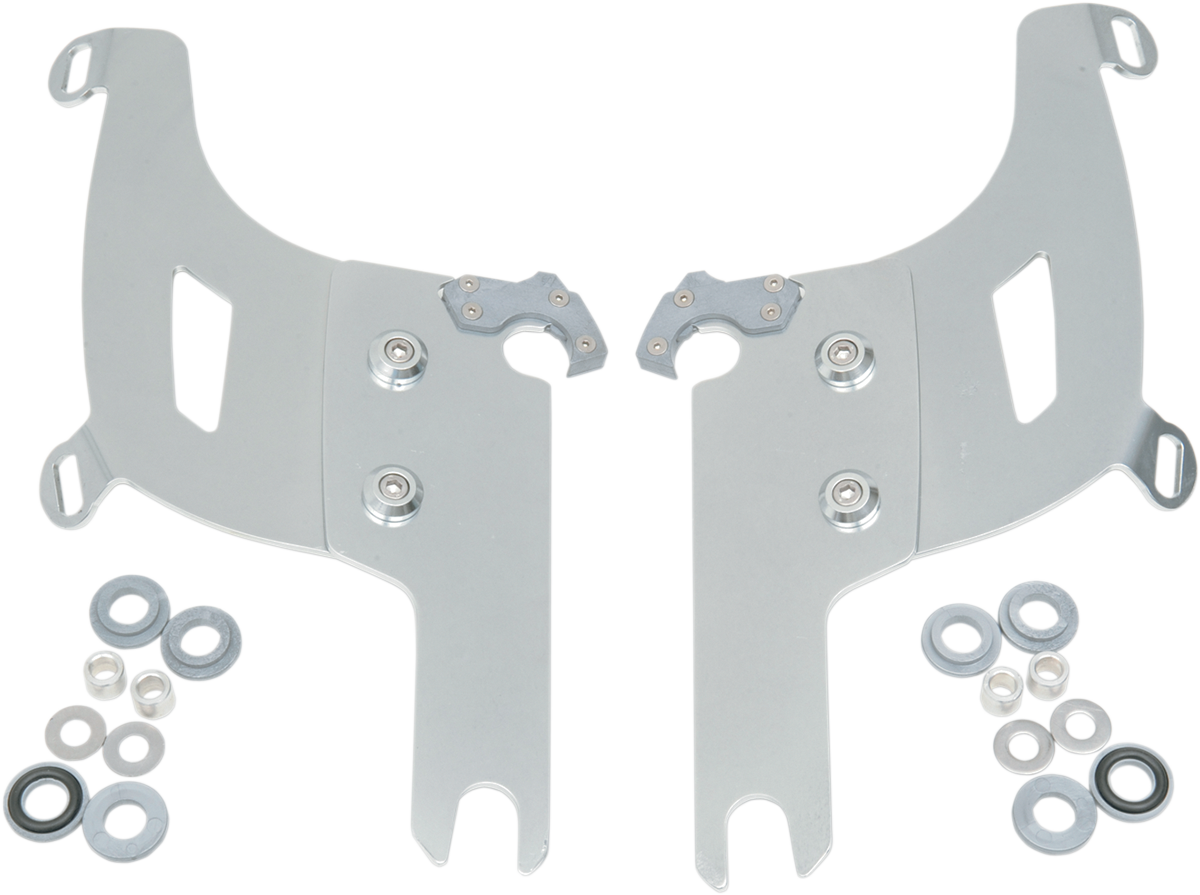 Memphis Shades Bullet Fairing & Polished Mount Kit for 1995-23 Harley Road King