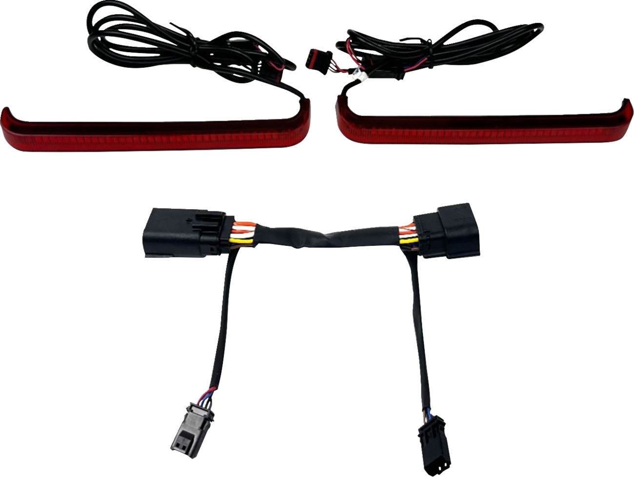 Custom Dynamics Low Profile LED Red Saddlebag Lights for 2023-25 Harley Touring