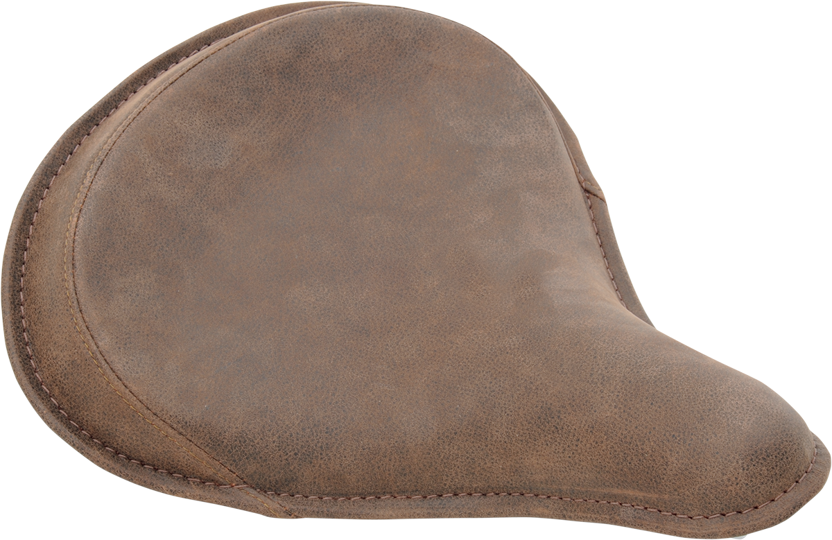 Drag Specialties Large Spring Distressed Brown Solo Seat for Harley Davidson