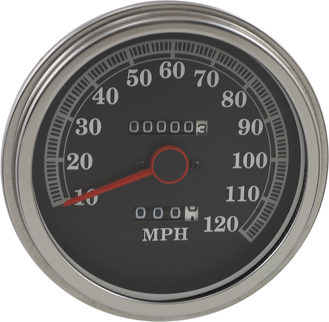 Drag Specialties 5" Black Speedometer Speedo 1984-1990 Harley Softail FXWG FXST