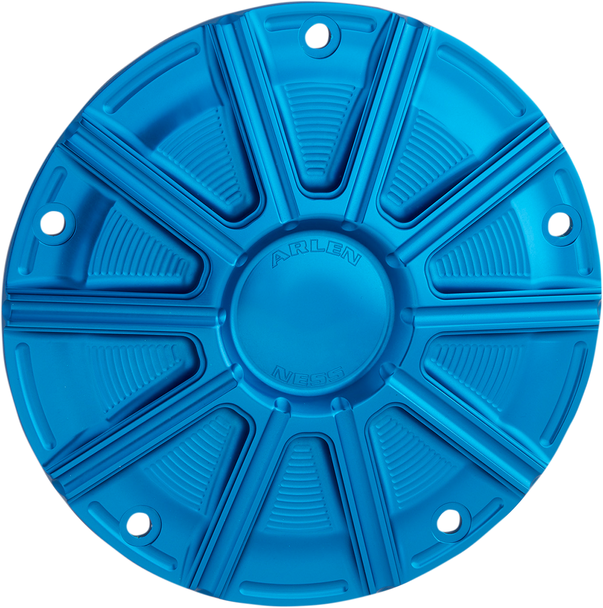 Arlen Ness 10 Gauge Blue Motorcycle Derby Cover fits 1999-2018 Harley Softail