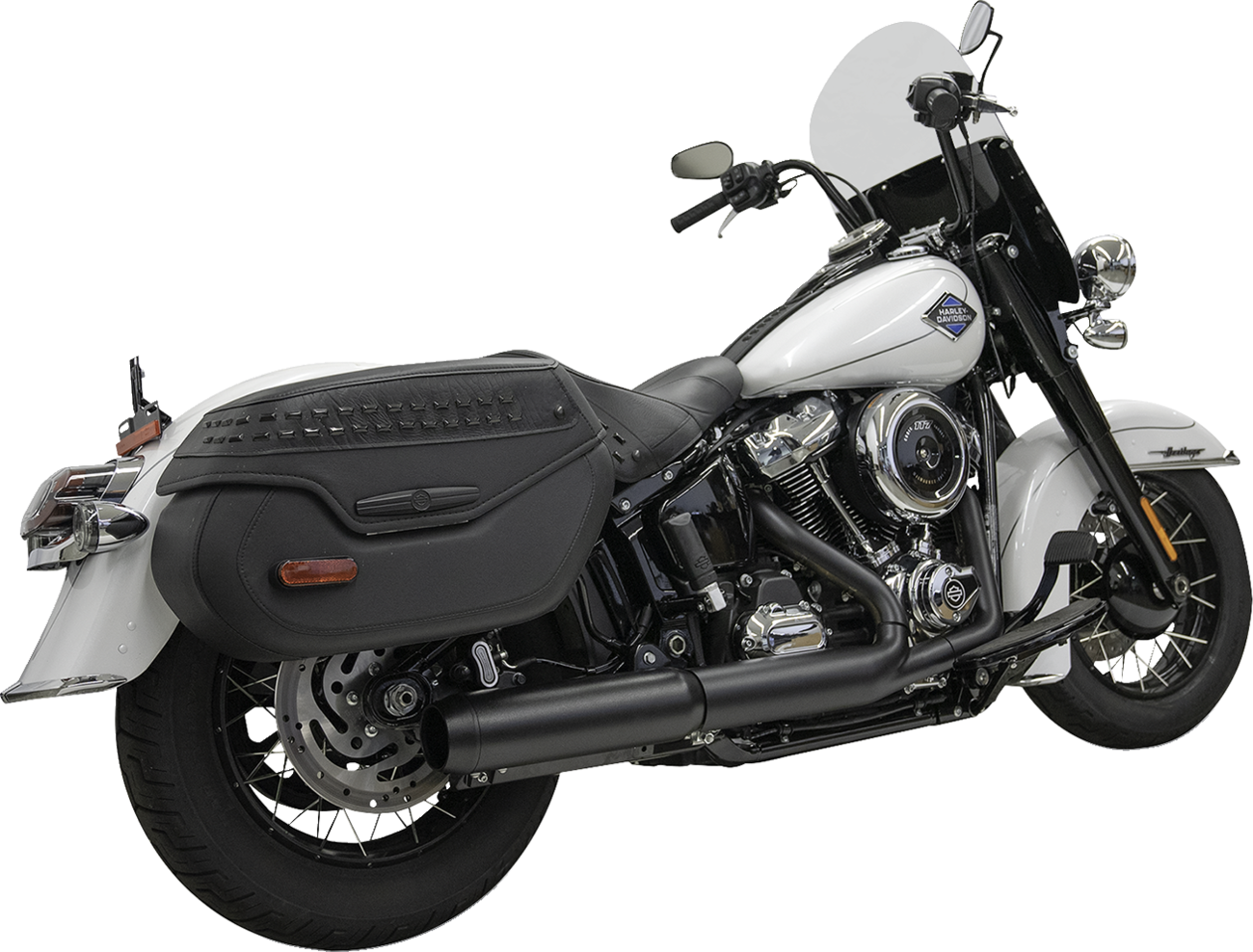 Bassani 4" Black Slip On Muffler fits 2025 Harley Softail FLHC FXBB FXLRST