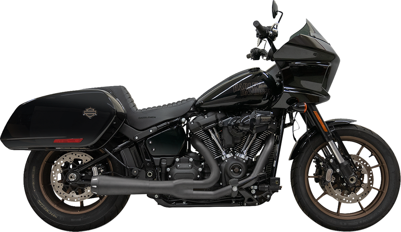 Bassani Road Rage 2-1 Black Exhaust System for 18-23 Harley Softail FXLRST FLSB