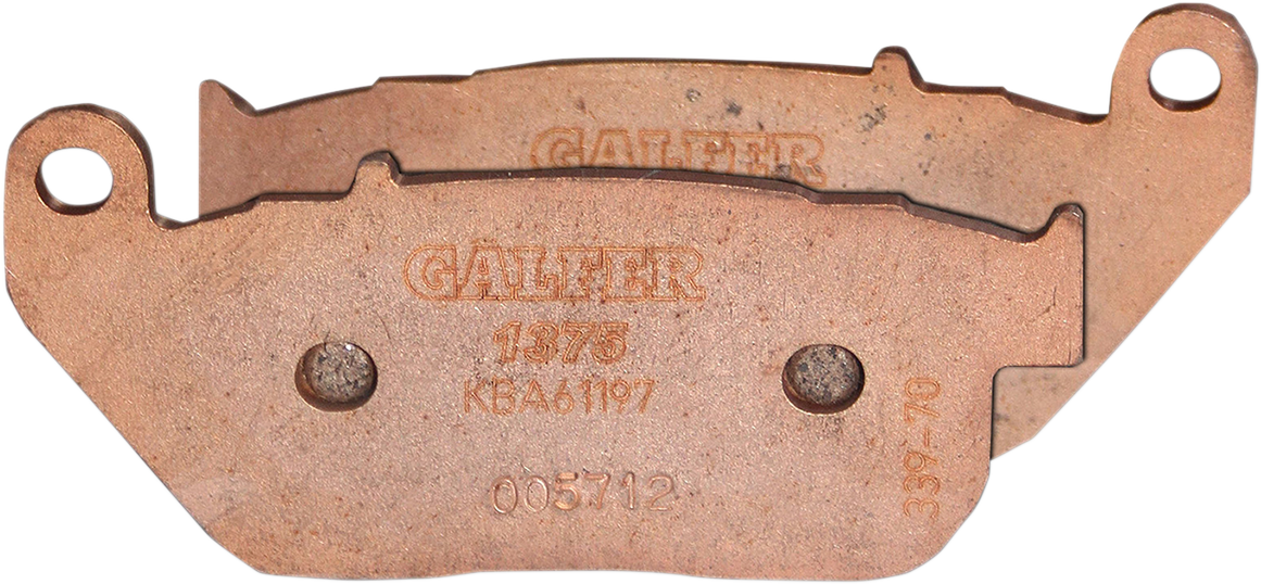 Galfer Sintered Front Brake Pads for 2004-2013 Harley Sportster 883 1200 XLL XLV