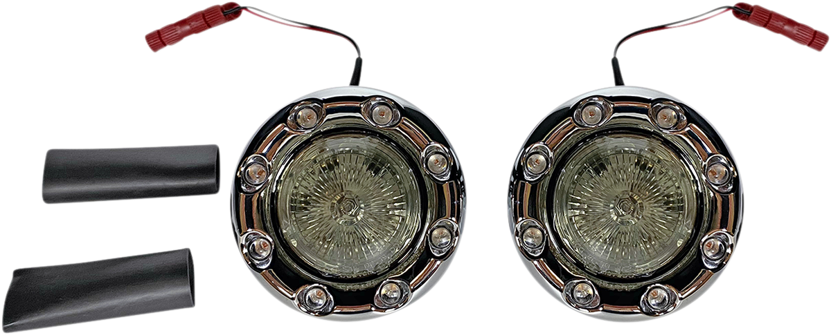 Custom Dynamics ProBEAM Chrome LED Bullet Ringz Turn Signals 2014-2021 Indian