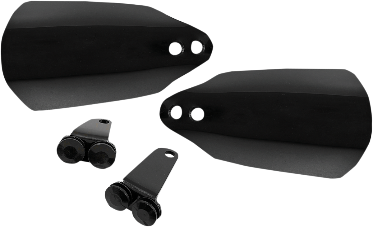 Memphis Shades Black Handlebar Hand Guards for 2008-2024 Harley Touring Softail