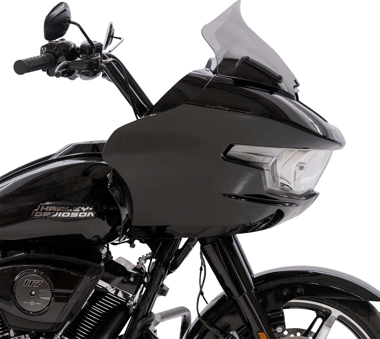 Klock Werks Sport Flare 11" Tint Windshield for 2023-2025 Harley Road Glide FLTR