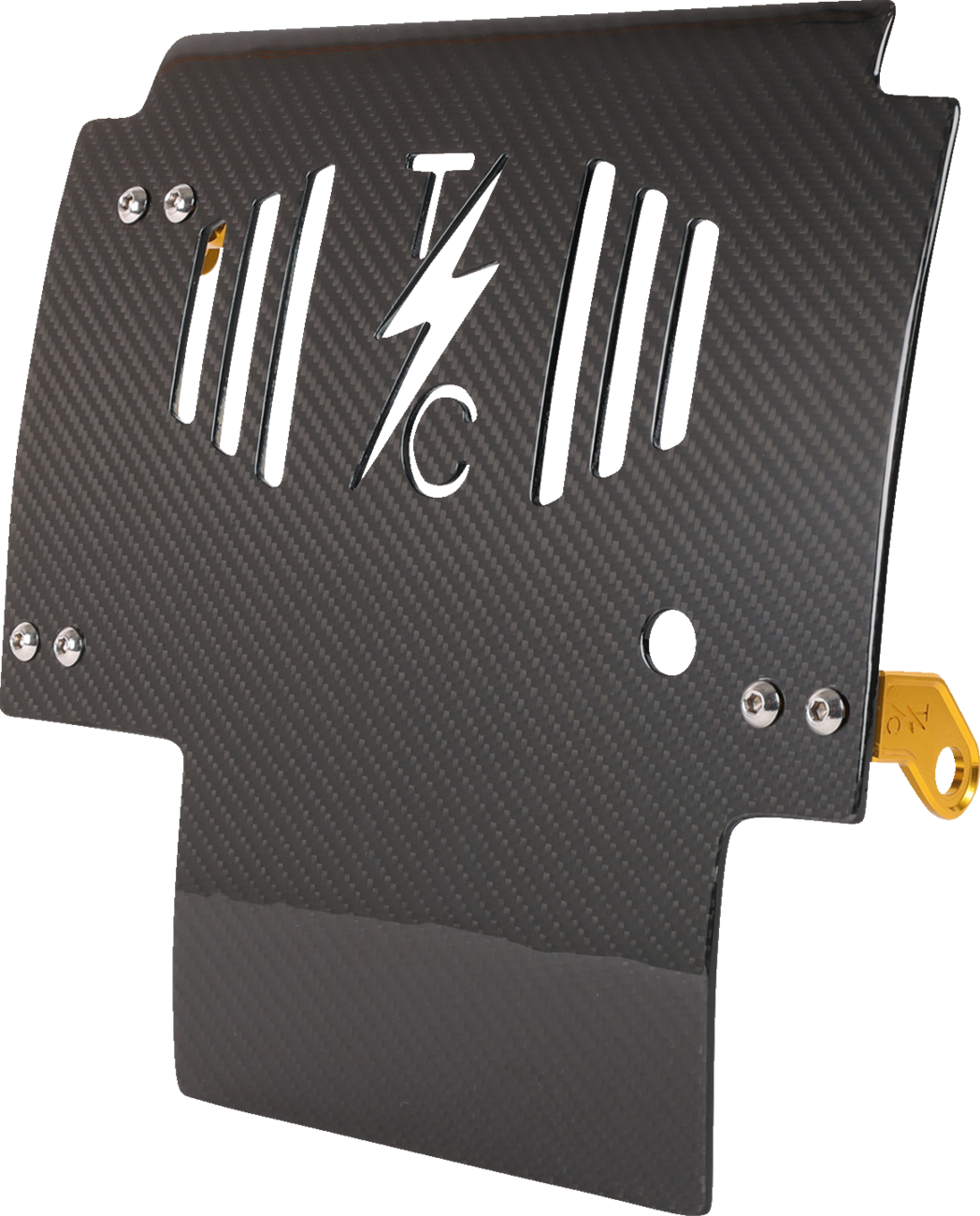 Thrashin Carbon Fiber Gold Skid Plate fits 2023-2025 Harley Street Road Glide