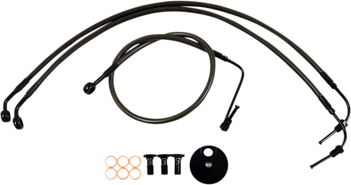 La Choppers 15"-17" Ape Hanger Handlebar Brake Line Kit 2018-2023 Softail FXFB
