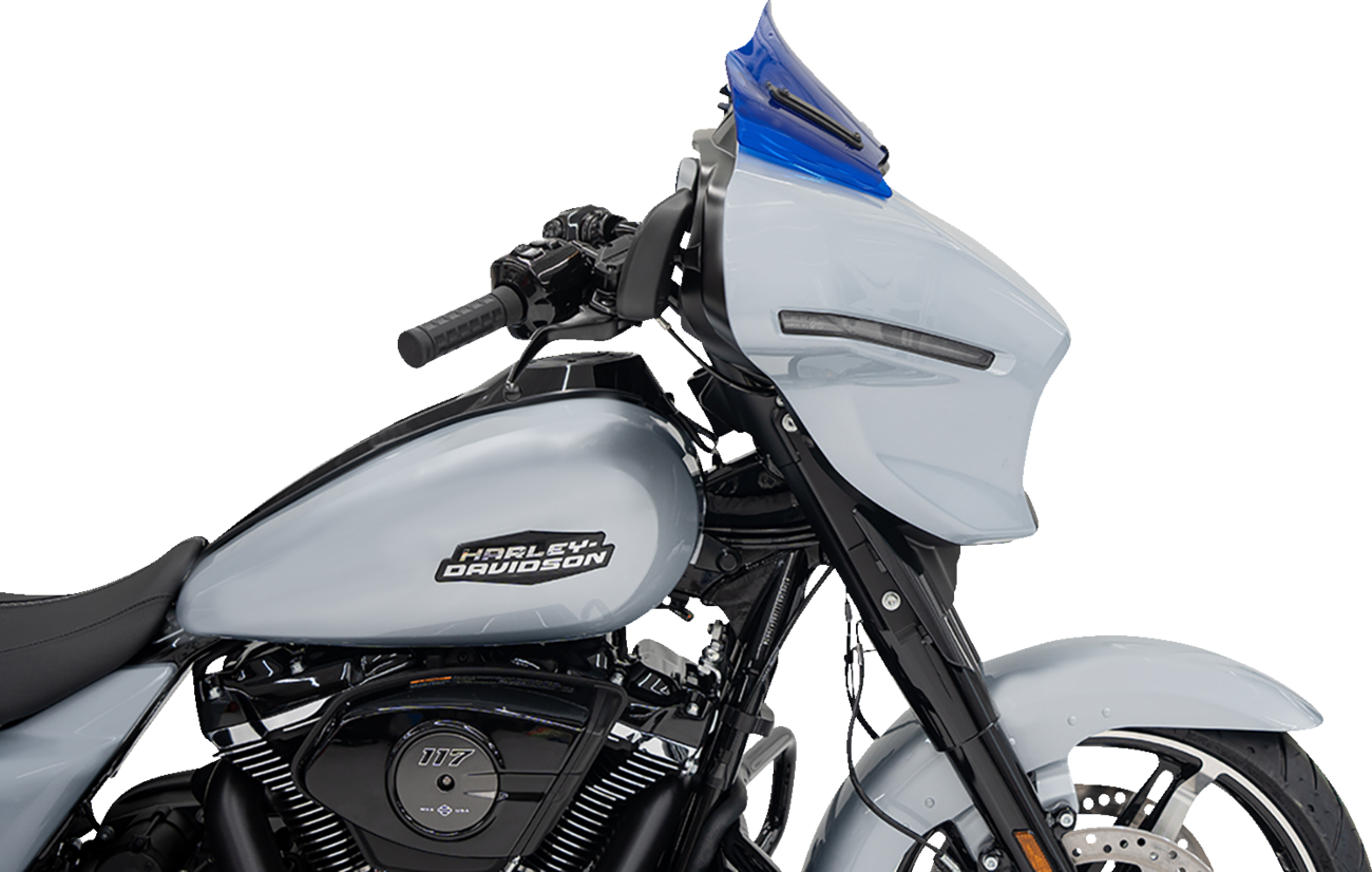 Klock Werks Kolor Flare 8" Blue Windshield fits 2023-2025 Harley Street Glide