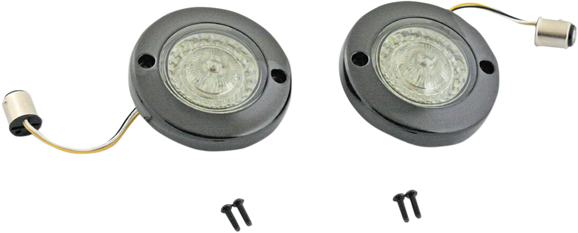 Custom Dynamics Probeam Black 1157 Flat Turn Signal Kit 1986-2021 Harley Touring
