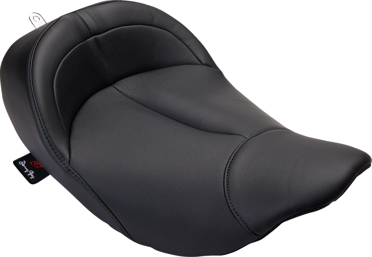 Danny Gray BigIST Leather Vinyl Solo Seat fits 2008-24 Harley Touring FLHX FLHR