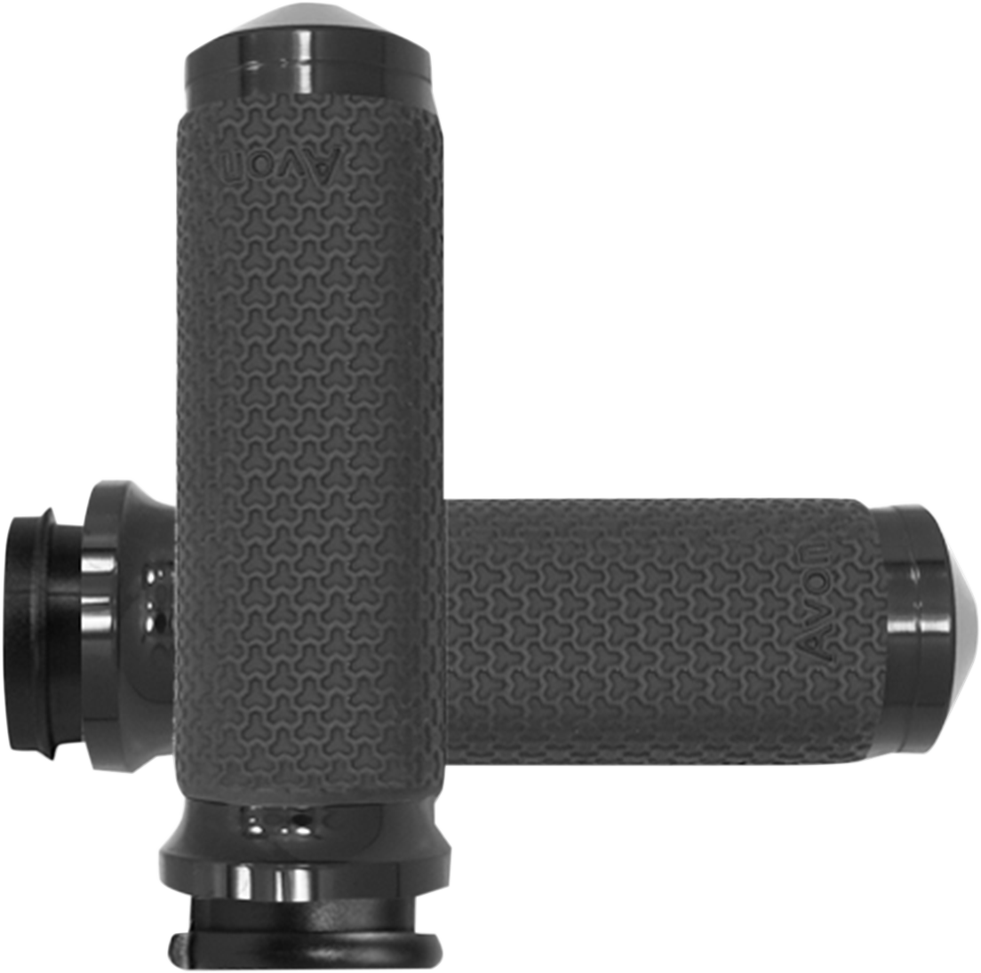 Avon TBW Black Memory Foam Motorcycle Hand Grips 2008-23 Harley Touring Softail