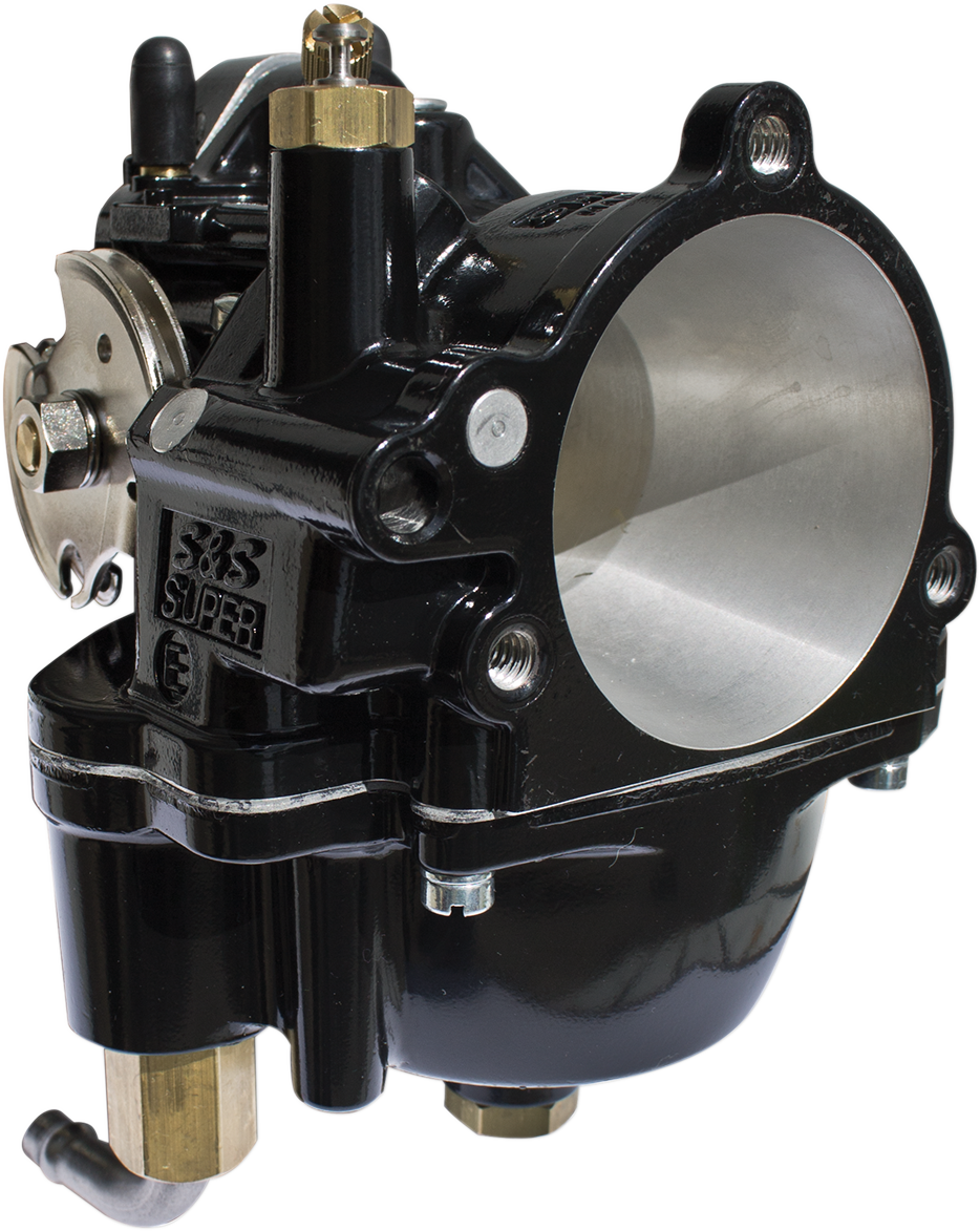 S&S Black Super E Motorcycle Carburetor 1957-2006 Harley Big Twin Sportster XL