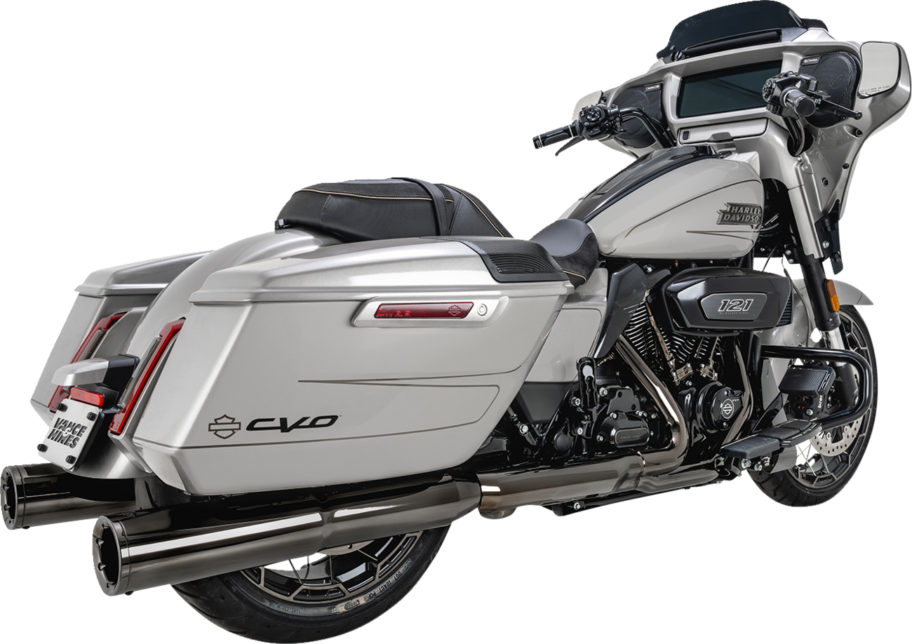 Vance & Hines Hi-Output Dark Chrome Slip On Mufflers for 2017-25 Harley Touring
