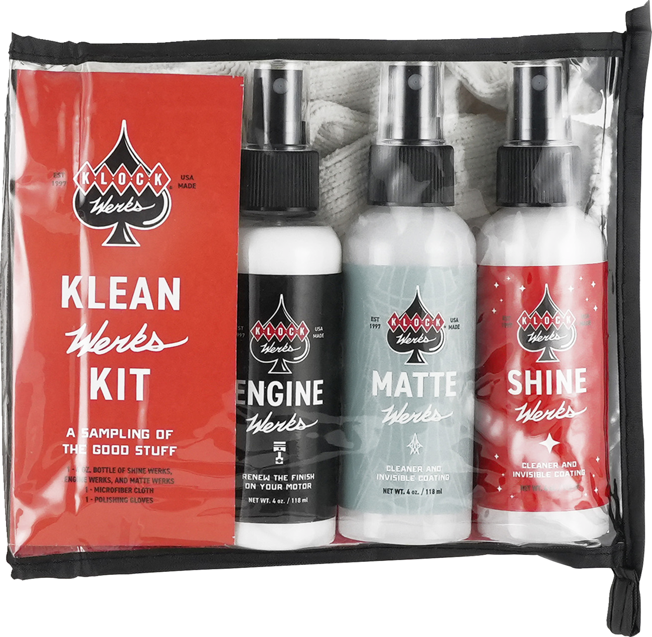 Klock Werks Klean Werks Complete Spray Motorcycle Cleaning Kit Harley Davidson