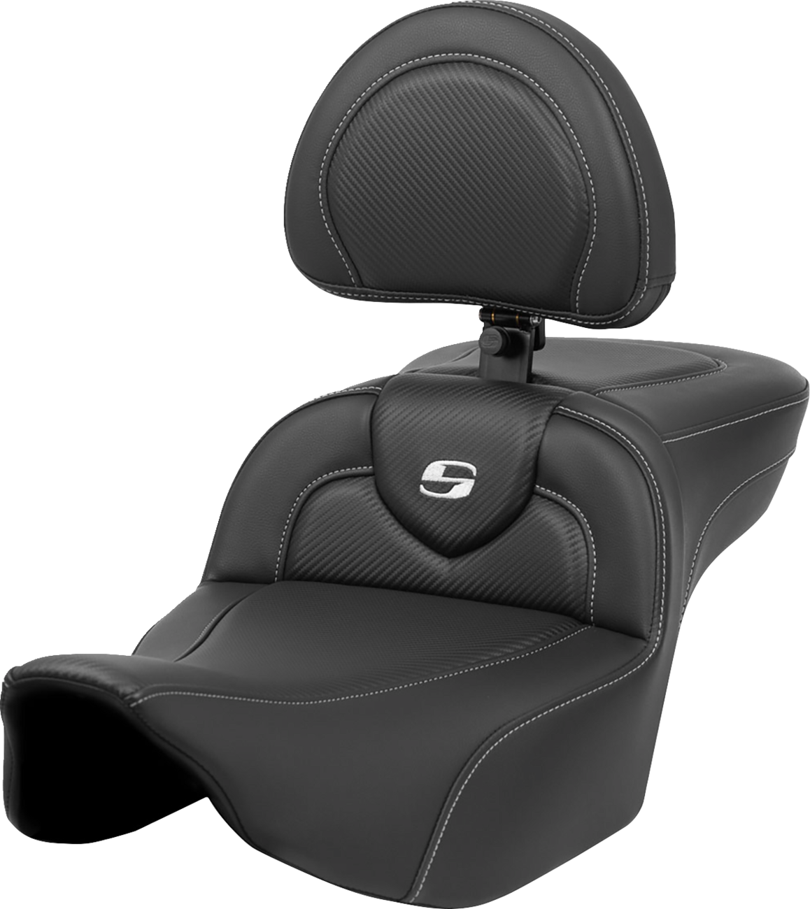 Saddlemen Roadsofa Extended Reach Seat w/ Backrest for 2023-2025 Harley Touring