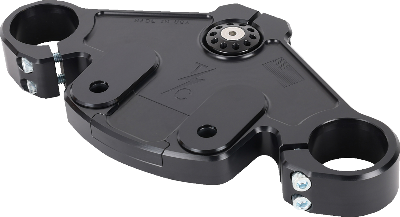 Thrashin Supply Black Top Triple Tree for 2024-2025 Harley Road Glide TSC-2921-1