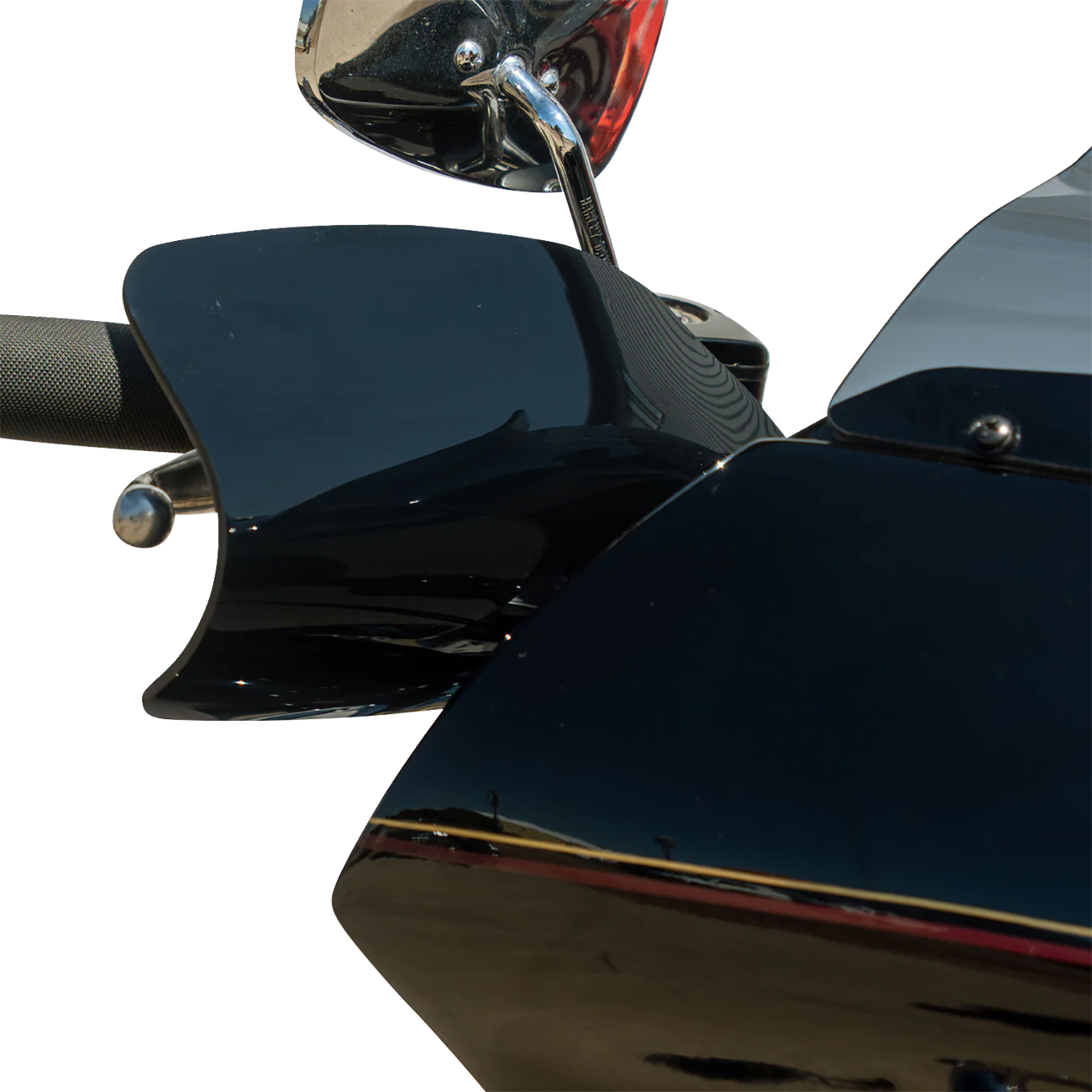 Klock Werks Flare Black Hand Guards fits 2002-2025 Harley Hydraulic Clutch