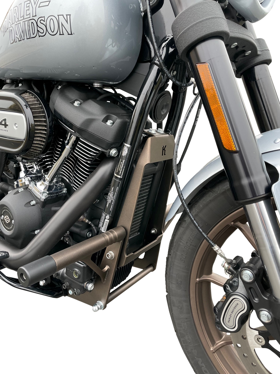 Kodlin Front Bronze Engine Guard fits 2018-2024 Harley Davidson Softail M8