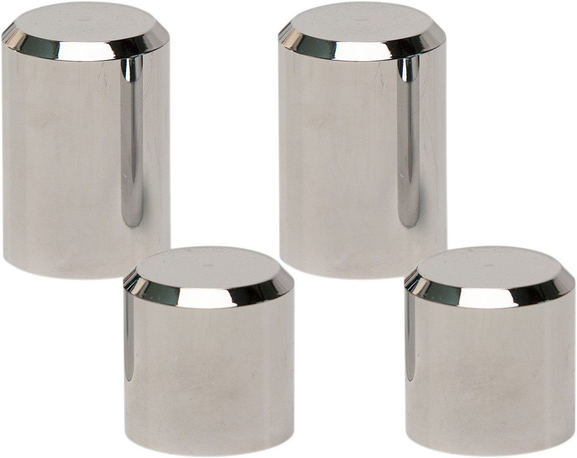 Pro Pad Chrome Rear 4 Point Tour Pak Docking Station Caps for Harley Touring