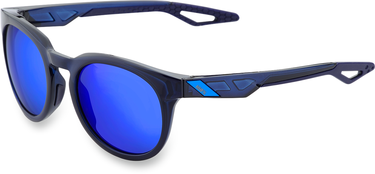 100% Tr90 Electric Blue Mirror Campo Unisex Adult Dual Sport Sunglasses