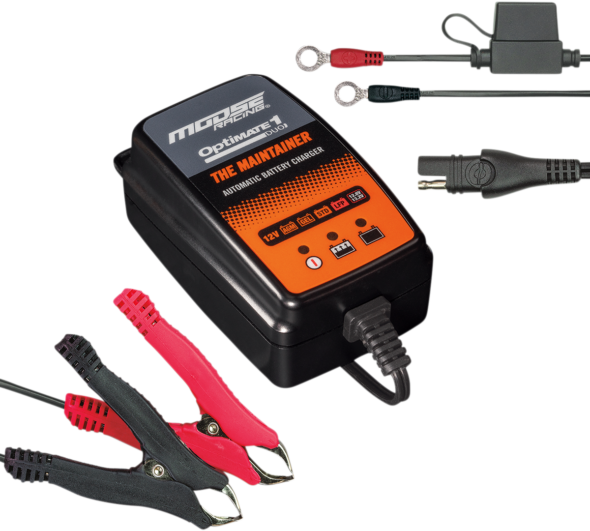 Moose Optimate 1 Duo Battery Charger Tender Maintainer 12V Motorcycle ATV UTV