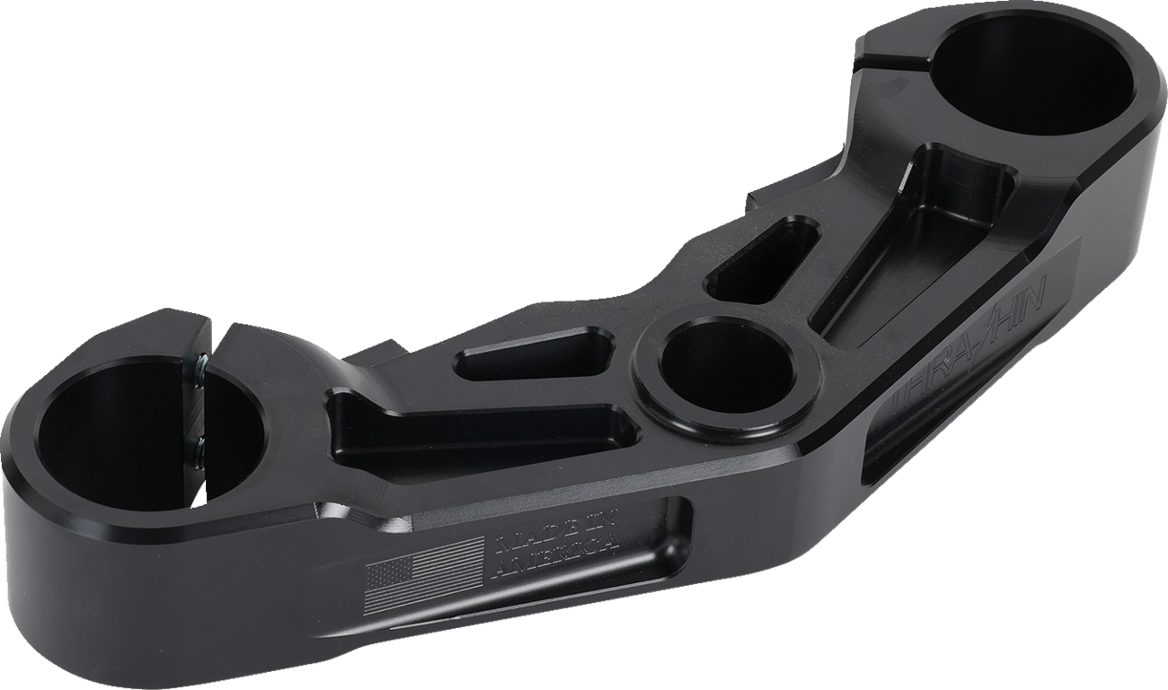 Thrashin Supply Black Bottom Triple Tree for 2024 Harley Road Glide FLTRX