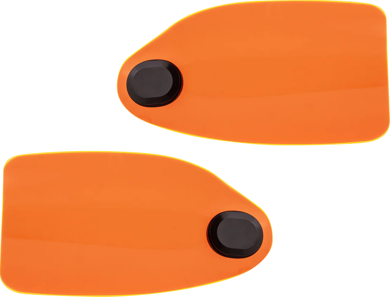 Klock Werks Flare Orange Ice Hand Guards for 2002-2025 Harley Hydraulic Clutch