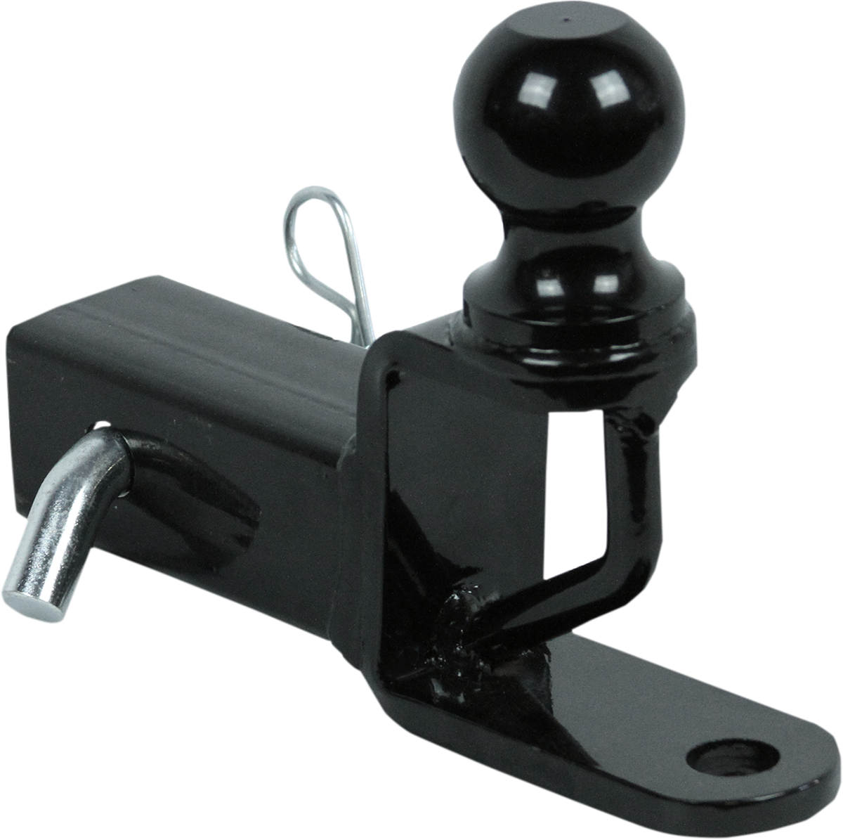 Moose Utility Black Powder Coated Rear Steel ATV UTV 2" Trio Ball & Hitch Kit