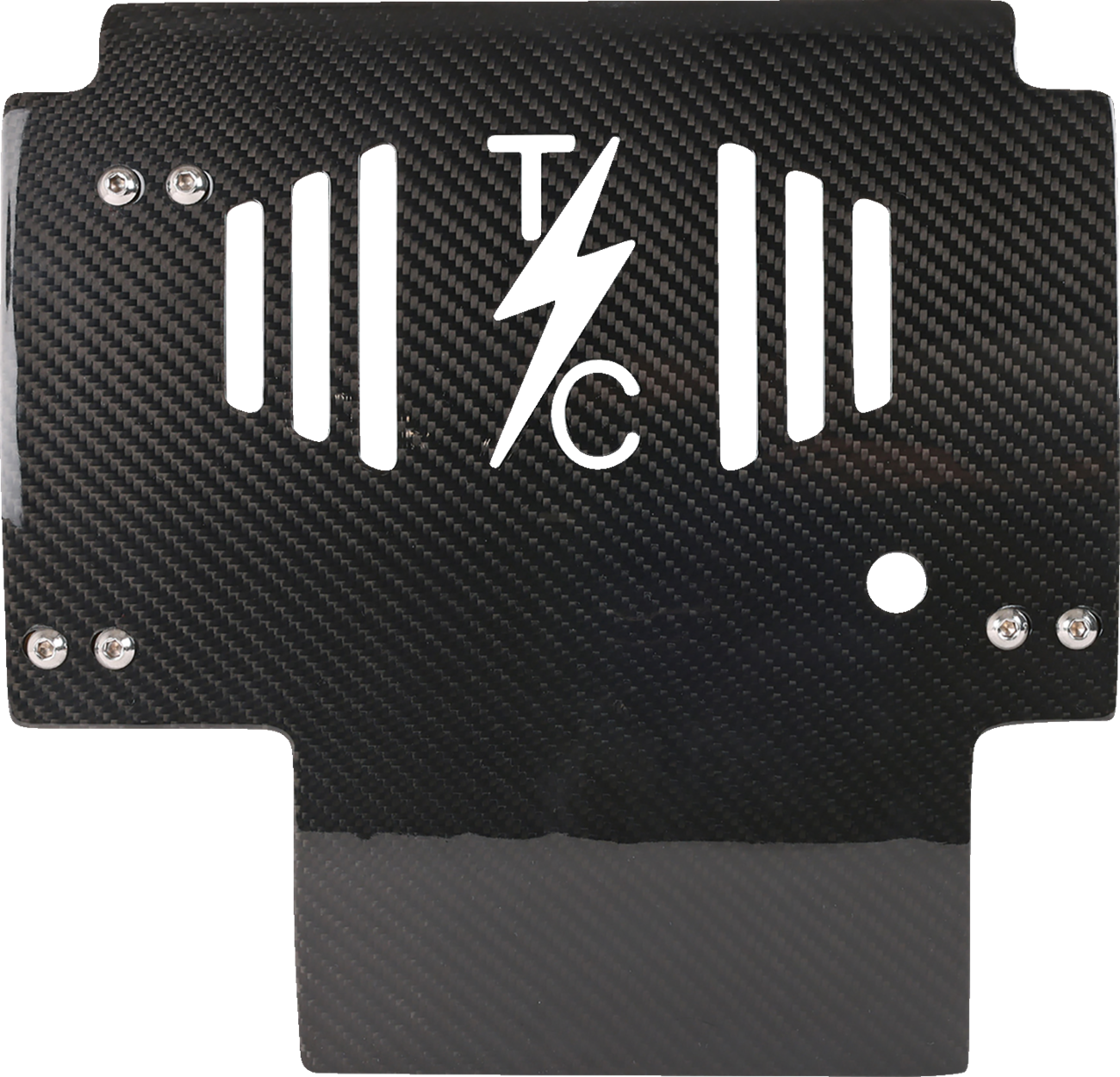 Thrashin Carbon Fiber Red Skid Plate fits 2023-2025 Harley Road Street Glide