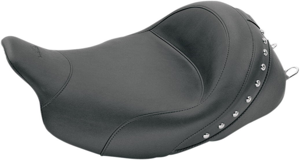 Mustang Studded Stitched Solo Seat fits 2008-2024 Harley Davidson Touring 76029