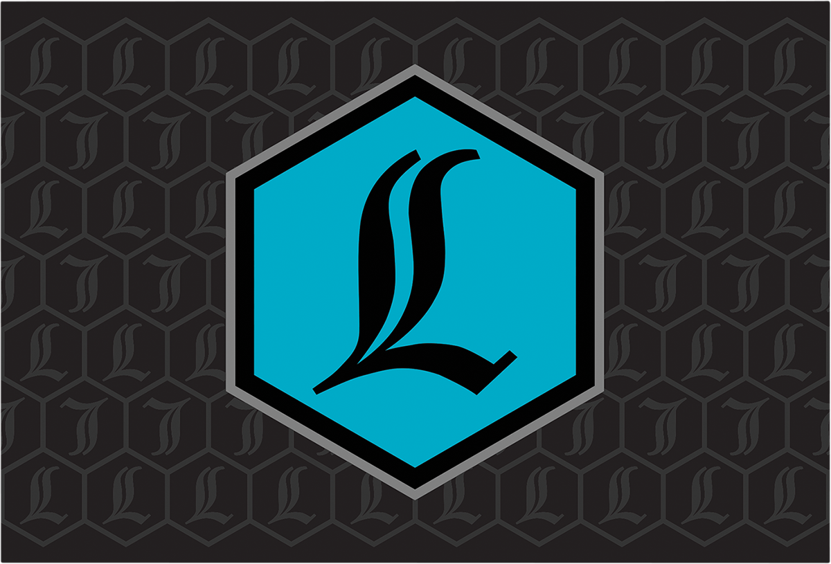 Legend Suspension Black Teal Replacement Revo-ARC Rear Shock Canister Decal