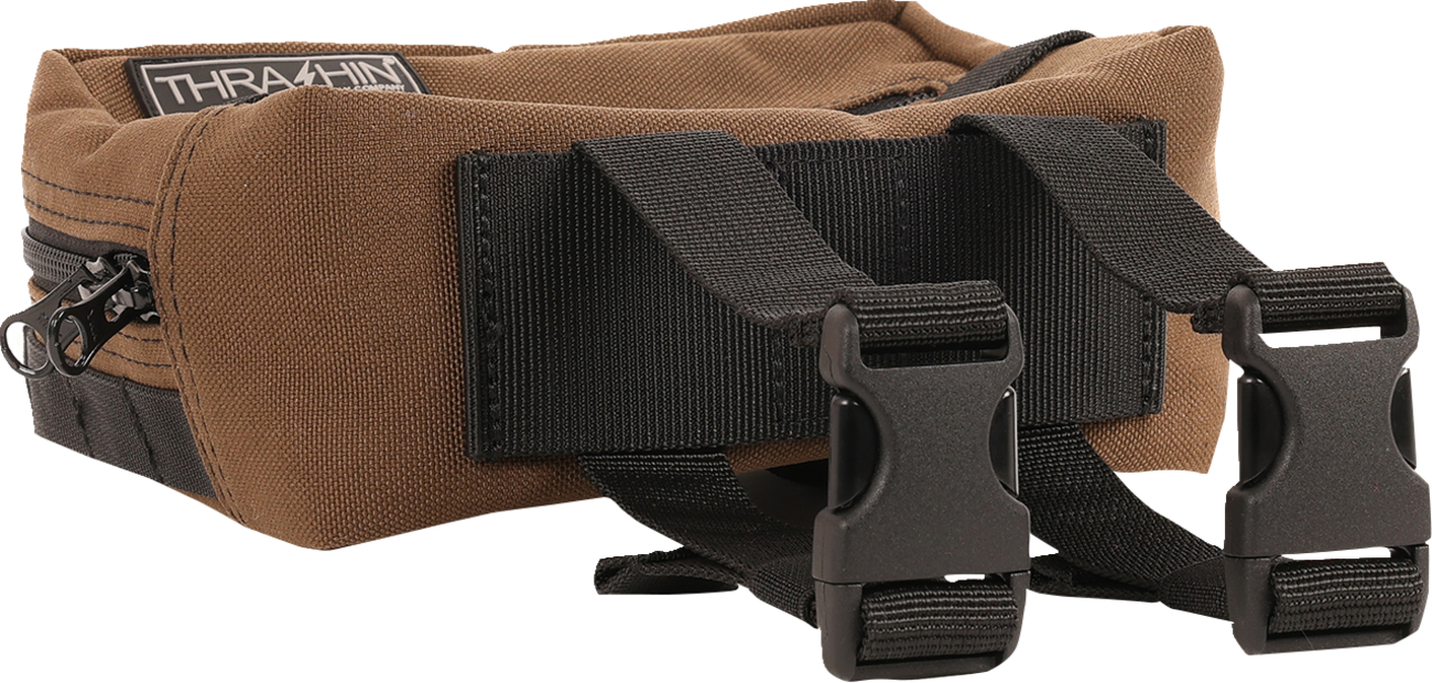 Thrashin Supply Brown Motorcycle Handlebar Storage Bag Harley Davidson THB-0006