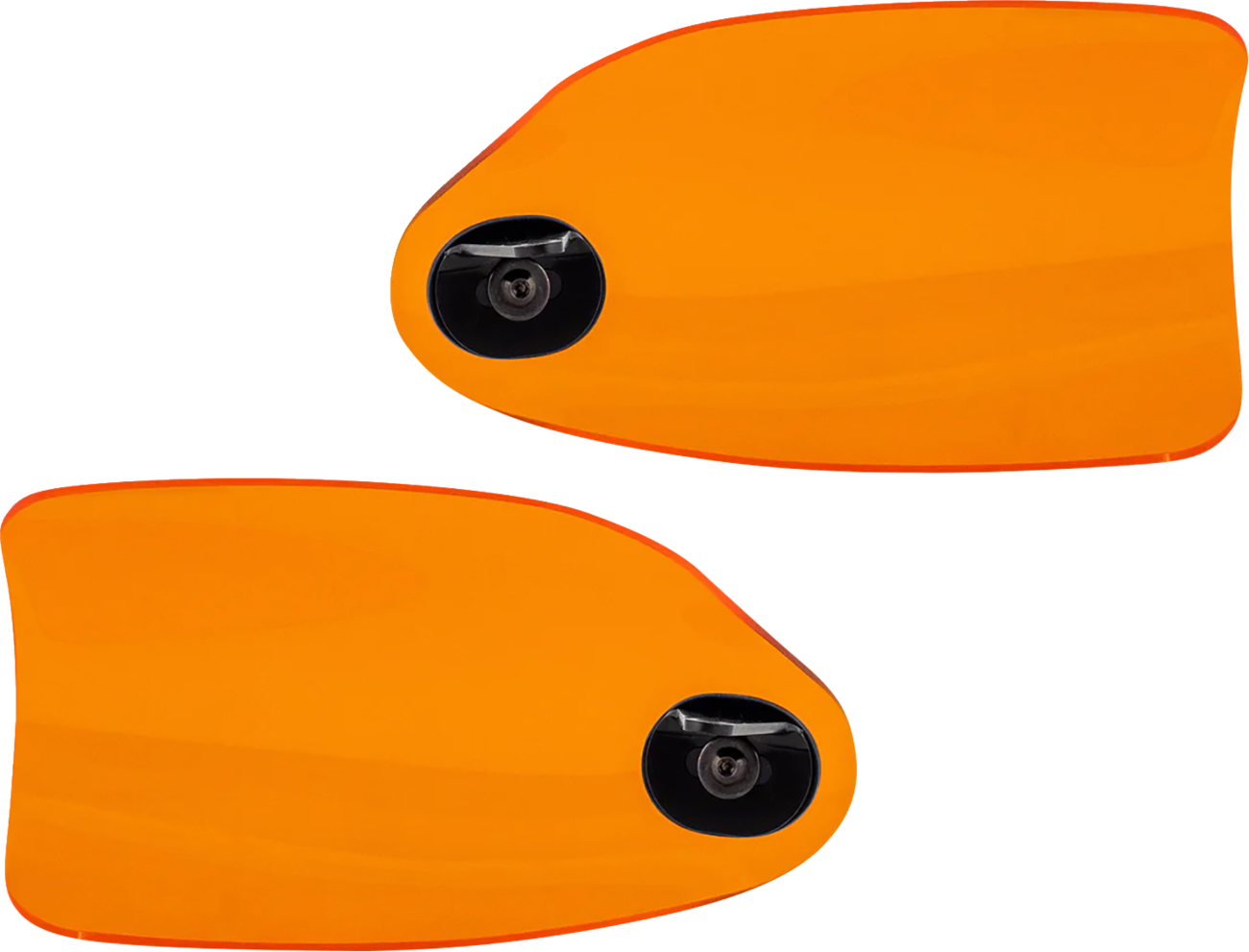 Klock Werks Flare Orange Hand Guards fits 2002-2025 Harley Hydraulic Clutch