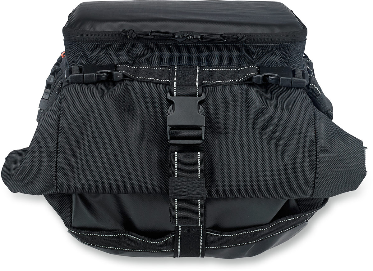 Biltwell Textile Black Exfil-80 Rear Motorcycle Rack Bag for Harley Davidson