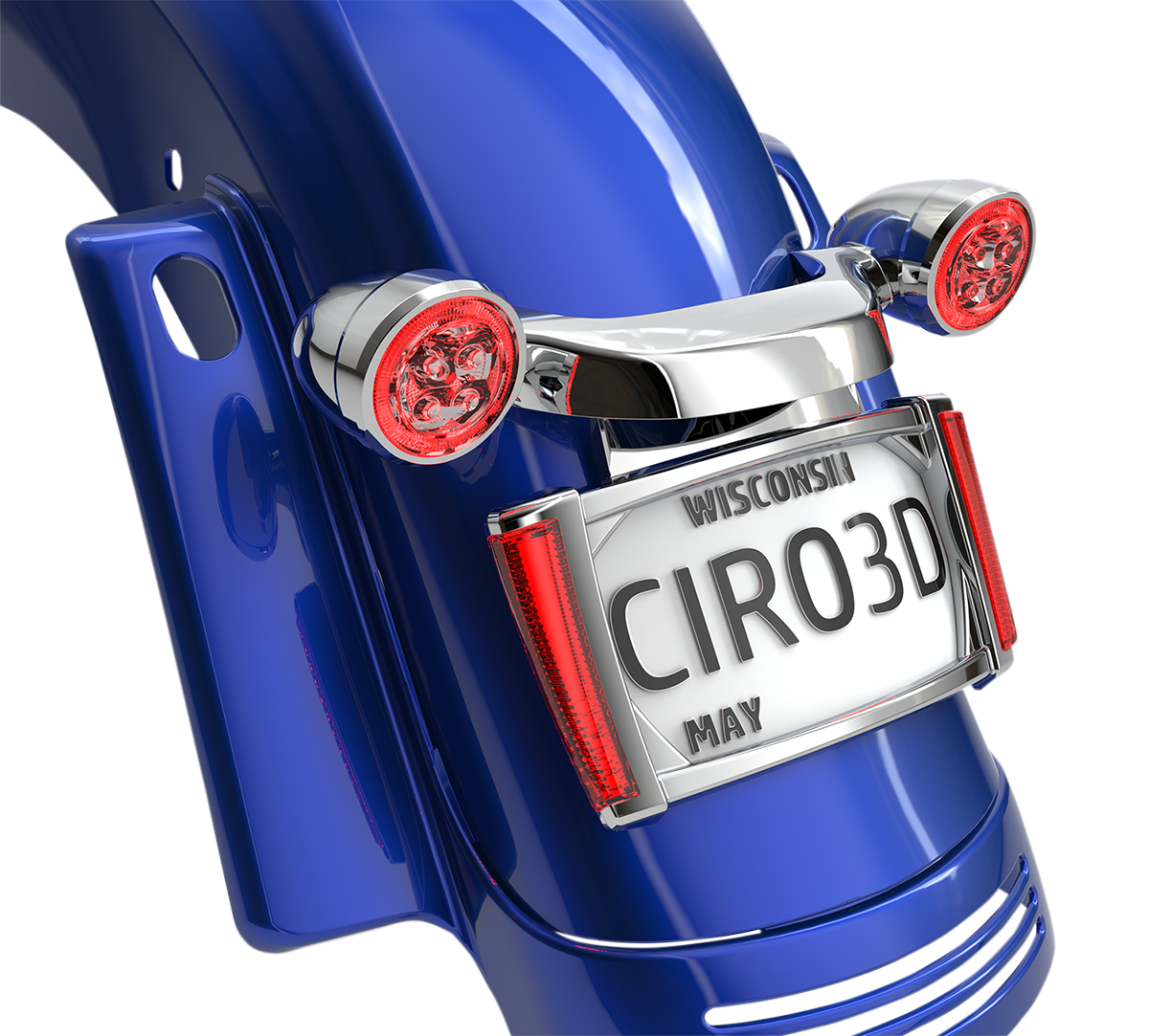 Ciro LED Rear Motorcycle License Plate Frame 2014-2024 Harley Street Road Glide