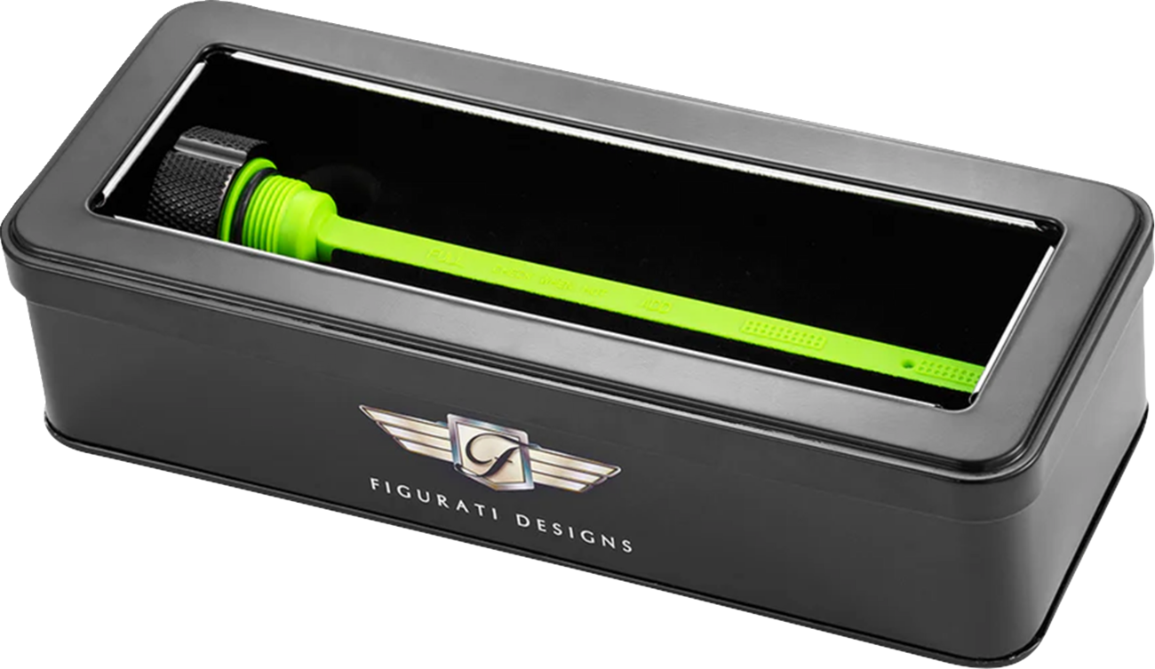 Figurati Black Knurled Magnetic Engine Oil Dipstick fits 2014-2017 Indian Chief