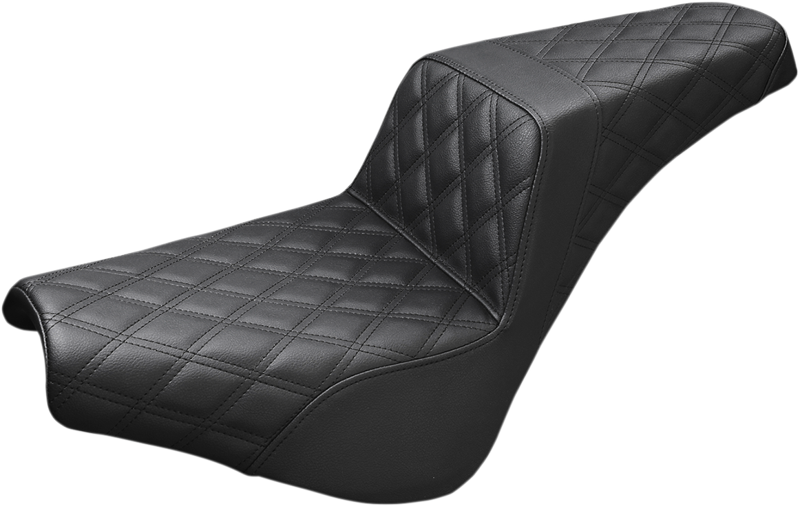 Saddlemen Step Up Lattice Stitch Gel Seat for 2018-2025 Harley Softail FXST FXBB