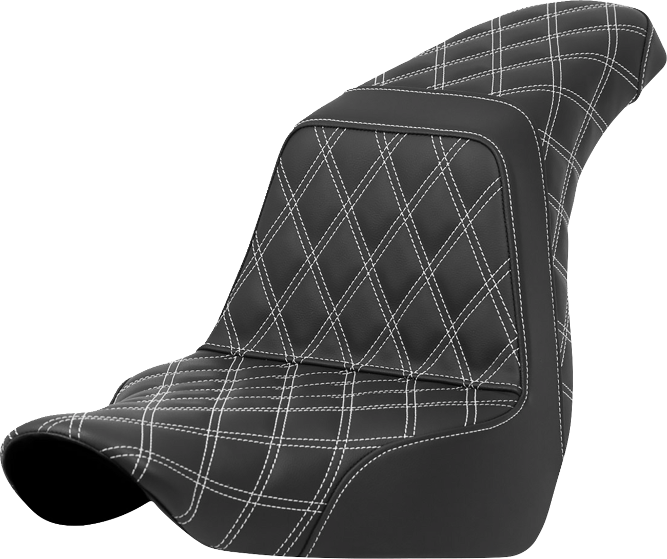 Saddlemen Step Up White Full Lattice Seat 2018-2025 Harley Low Rider Sport Glide