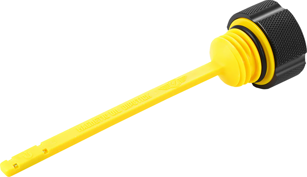 Figurati Knurled Black Magnetic Engine Oil Dipstick fits 2017-24 Harley Touring